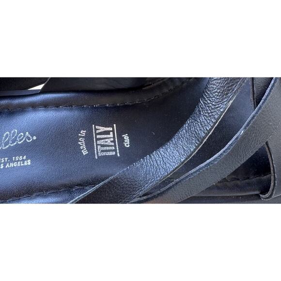 Seychelles Black Platform Sandals Women’s Size 9 Made In Italy Leather Y2K Look - Picture 8 of 10